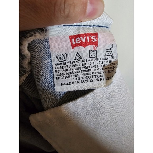 Vintage Levi’s 501 XX Distressed Faded Jeans Denim Made in USA 90s Size 36x32 - Picture 6 of 9